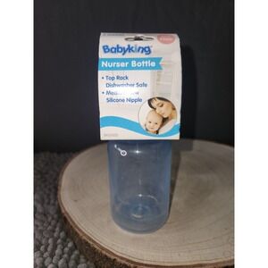BABYKING 5oz. BPA Free 5 Ounce Blue Baby King Nursery Bottle NEW